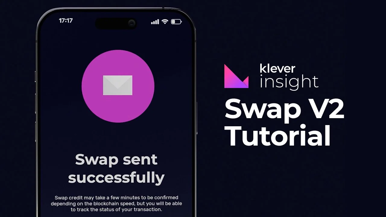 klever swap V2 tutorial