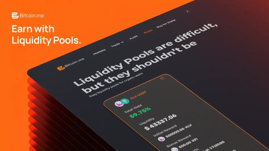 bitcoin.me - earn with liquidity pools