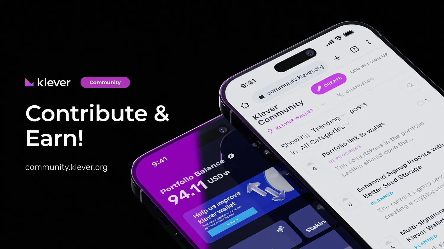 klever - contribute and earn rewards
