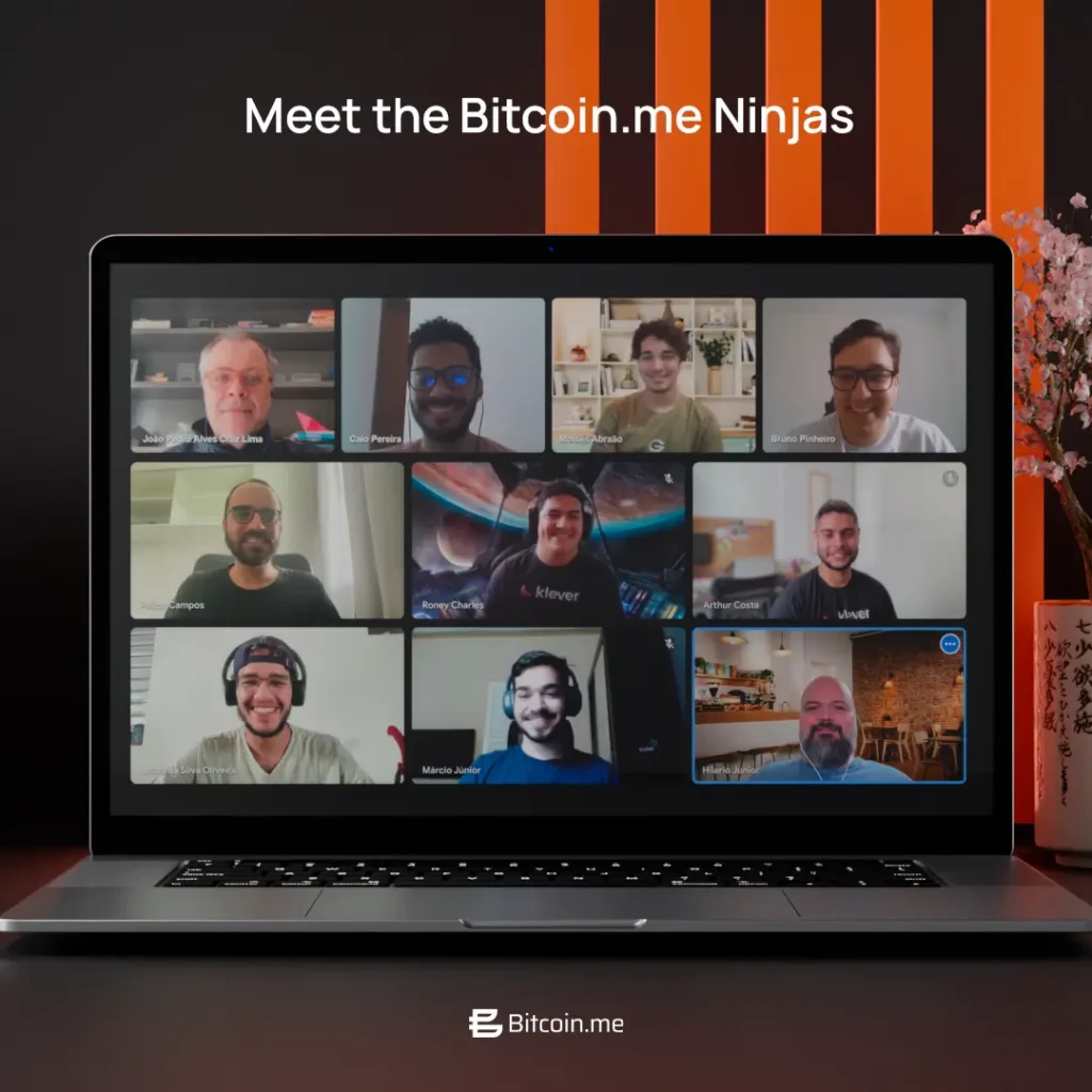 the image introduce all the people behind bitcoin.me